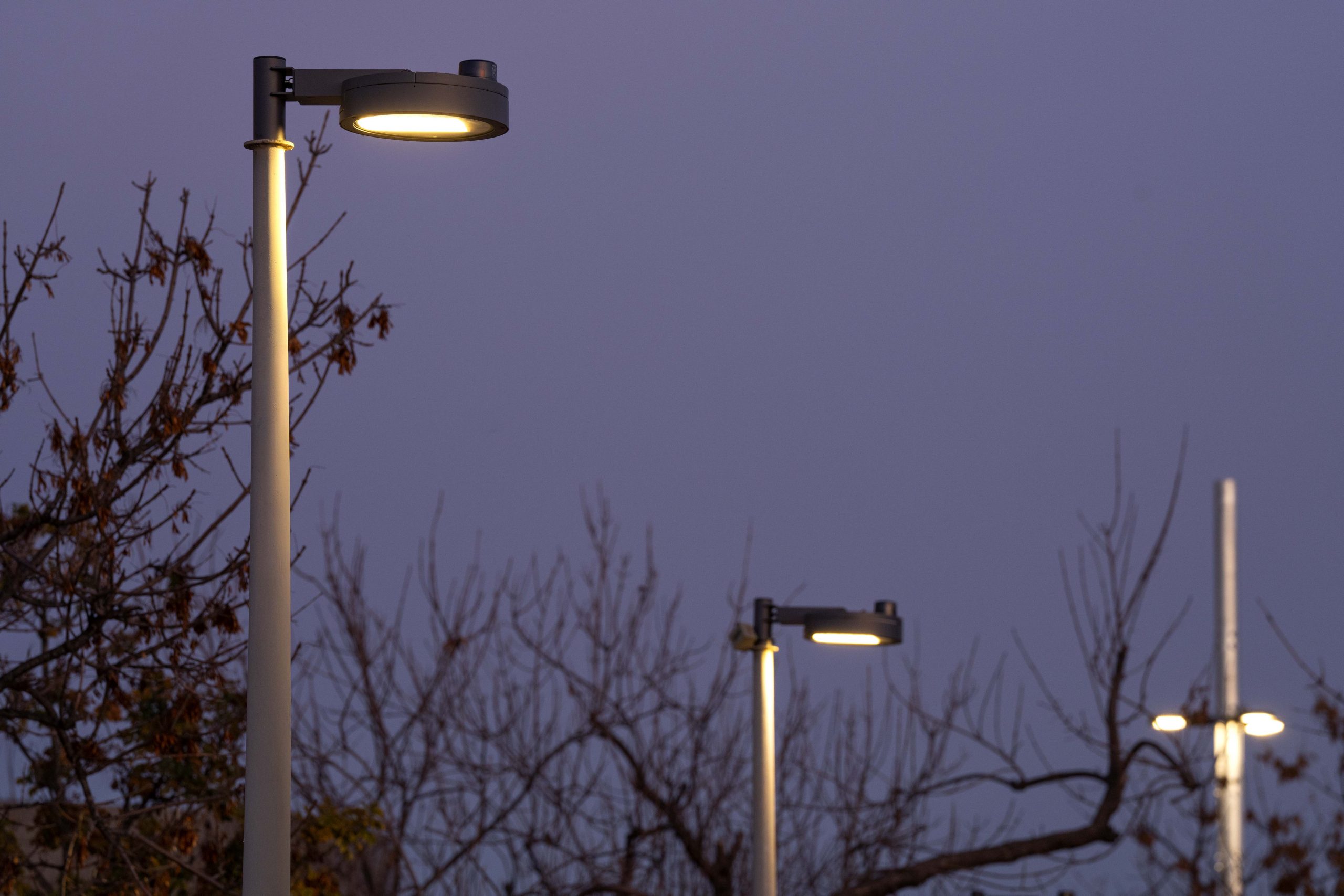 Iluminación dinámica conectada Parc del Molinet Barcelona alumbrado Carandini9